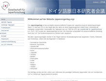 Tablet Screenshot of japanologentag.org